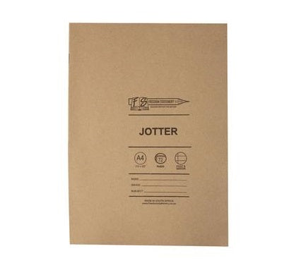 5 Pack Jotter Exercise Book 72 Page A4 Feint & Margin