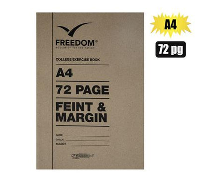 5 Pack College Exercise Book 72 Page A4