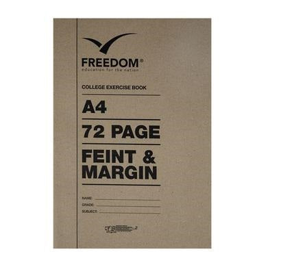 5 Pack College Exercise Book 72 Page A4