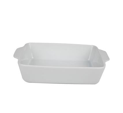 Ceramic Oven Casserole Dish 30x20x6.5cm Oven Safe and Durable Bakeware for Casseroles, Home Decor Gifts, White