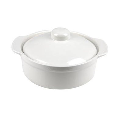 Ceramic Oven Casserole Dish with Lid 27x23x9cm Oven Safe and Durable Bakeware for Casseroles, Home Decor Gifts, White