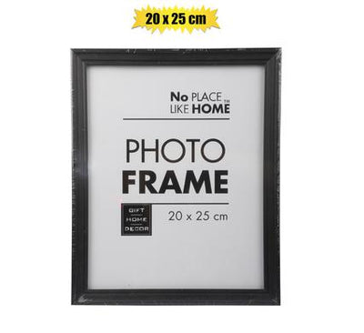 Black Plastic Picture Frame 20x25cm