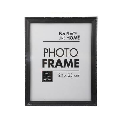Black Plastic Picture Frame 20x25cm
