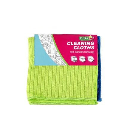 2 Pack Microfibre Cleaning Cloths 30x30cm Scratch Free, Quick Dry, Machine Washable, Multi-Purpose Towel for Floor, Car, Glass, Kitchen, Bathroom