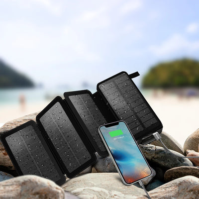 Astrum PB710 Power Bank Solar 4p 10000mah 2.1a Black