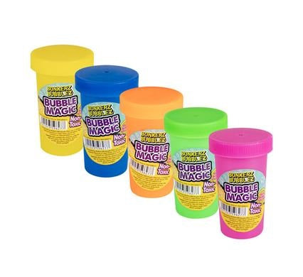 Box of 48 Bubble Blower Bottles 100ml, Bottle of Bubble Solution for Kids, Birthday Party Favour Toys