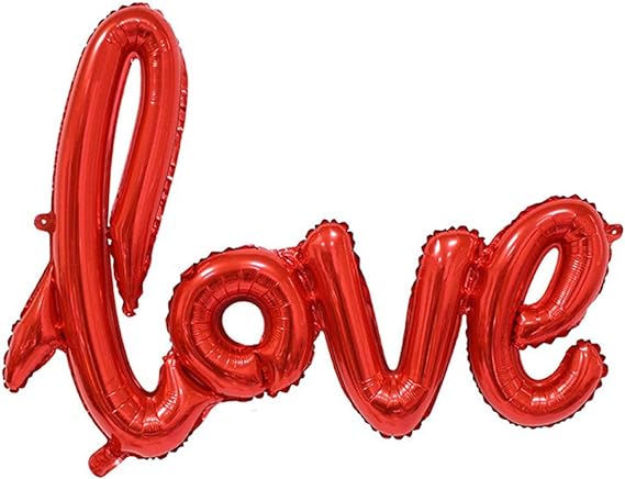 Giant Red Love Foil Balloon for Valentine&