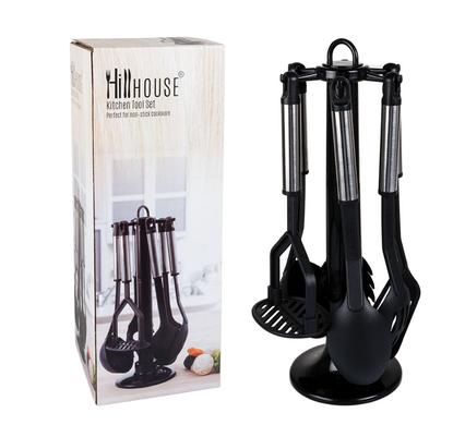 Hillhouse Kitchen Tool Set Stand, 6pc