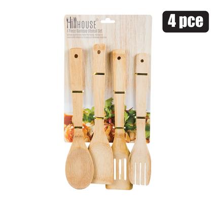 Hillhouse 4pc Bamboo Utensil Set