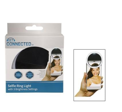 Battery Operated Selfie LED Ring Light Portable Clip-on