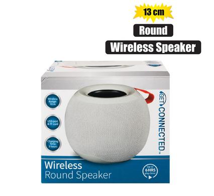 Large round bluetooth deals speaker