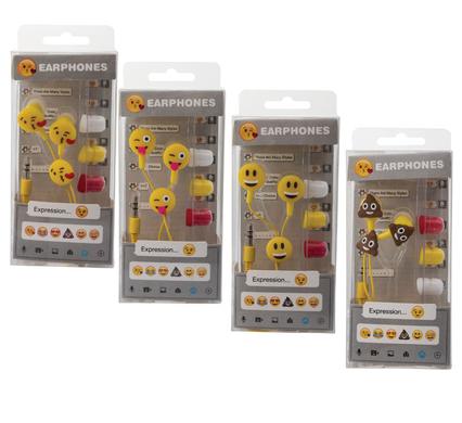 avenusa - Mini Emoji Earphones Pair Of Smiley Faces 3.5mm Jack - avenu.co.za - Electronics