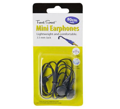 avenusa - Small Travel Mini Earphones Lightweight, 3.5mm Jack and 80cm Long Cable - avenu.co.za - Electronics