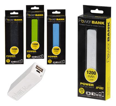 avenusa - Usb Power Bank 1200Mah With Cable - avenu.co.za - Electronics