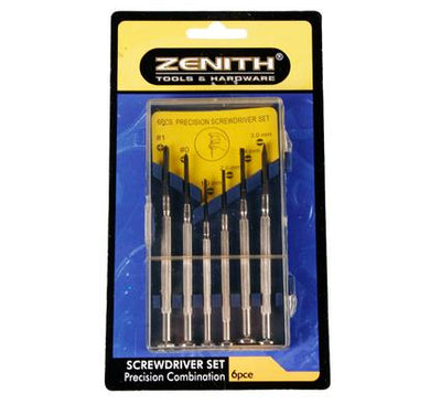 avenusa - Zenith Precision Screwdriver Set - 6 Piece with Plastic Case - Jewelry, Glasses Assorted Sizes - avenu.co.za - 