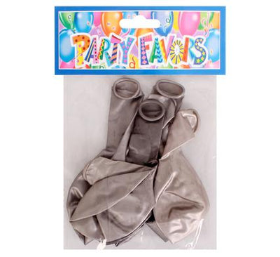 avenusa - Metallic Silver Helium Balloons  6pc - avenu.co.za - Party & Decorations