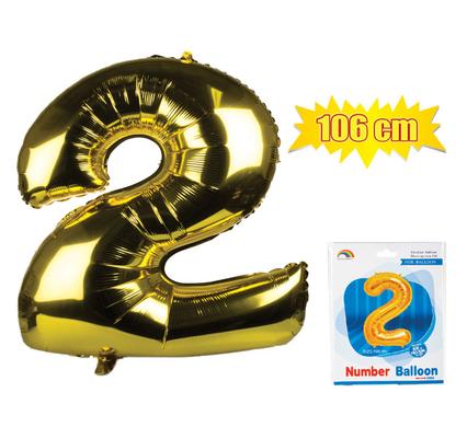 avenusa - Gold Foil Balloon Helium - Birthday Party Decoration, Anniversary Numbers 0 to 9 - 106 cm - avenu.co.za - Home & Decor