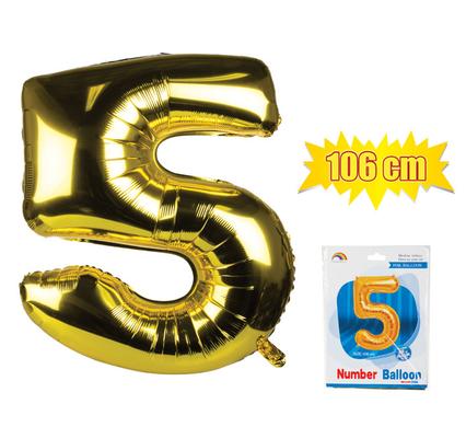 avenusa - Gold Foil Balloon Helium - Birthday Party Decoration, Anniversary Numbers 0 to 9 - 106 cm - avenu.co.za - Home & Decor