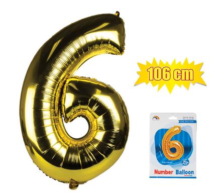 avenusa - Gold Foil Balloon Helium - Birthday Party Decoration, Anniversary Numbers 0 to 9 - 106 cm - avenu.co.za - Home & Decor