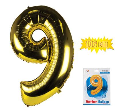 avenusa - Gold Foil Balloon Helium - Birthday Party Decoration, Anniversary Numbers 0 to 9 - 106 cm - avenu.co.za - Home & Decor