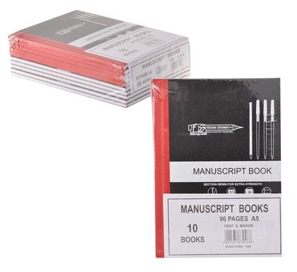 avenusa - Hard Cover Book 96 Page A5 Note Books, 10 Pack - avenu.co.za - Office & School Supplies