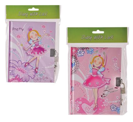 avenusa - NOVELTY GIRL DIARY W/LOCK 50PG - avenu.co.za - Office & School Supplies