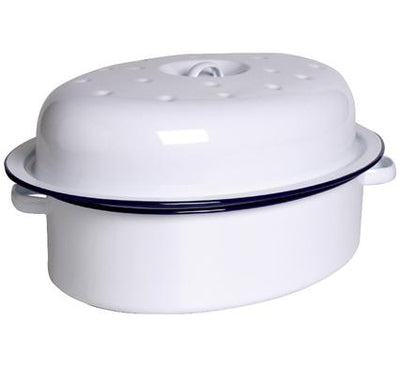 avenusa - Enamel Pot Roasting Dish 1st Grade 38cm Oval In Shape - avenu.co.za - Home & Decor