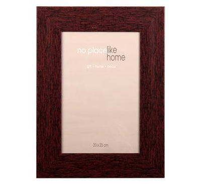 avenusa - Plastic Picture Frame With Elegant Classic Mahogany Look Size 20 x 25 cm - avenu.co.za - Home & Decor