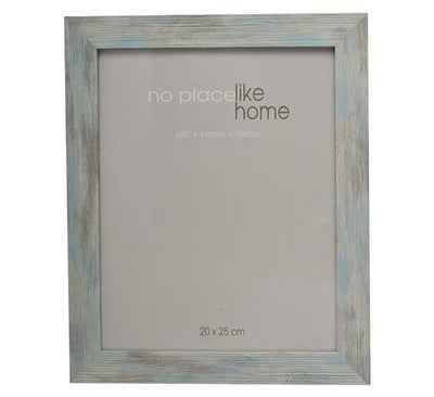 avenusa - Picture Frame Stressed, Weathered Look, Rustic Blue Plastic - 20 x 25cm - Wall, Tabletop Display - avenu.co.za - Home & Decor
