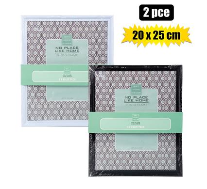 Picture Frame Plastic Frame Set 2 Pack - 20x25cm