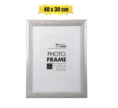 Light Grey A3 Woodgrain Certificate Picture Frame for A4 Picture with Mat