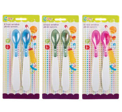 avenusa - Cooey Heat Sensitive Baby Feeding Spoons 2pc Thermochromatic - avenu.co.za - Baby