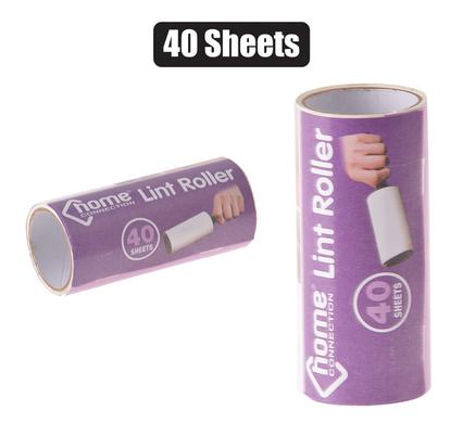 Lint Roller Refill Roll, Sticky Sheets for Pet Hair, Lint on Clothing, (40 Sheets)
