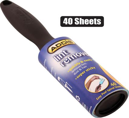 Addis Lint Roller for Pet Hair Extra Sticky Lint Remover, Lint Roller, (40 Sheets)