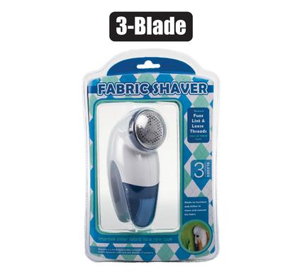 Large Fabric Shaver Lint Remover, 3 Blade Batter Operated Fuzz, Lint and Loose Thread Shaver
