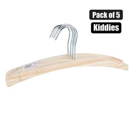 Baby Hangers Kids Wooden Hangers 5 Pack Toddler Hangers Infant Clothes Hangers