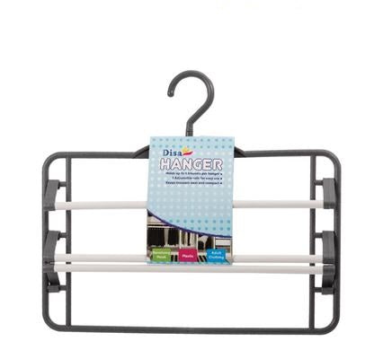 3 Tier Clothes Drying Rack Hanger Plastic 36x31cm