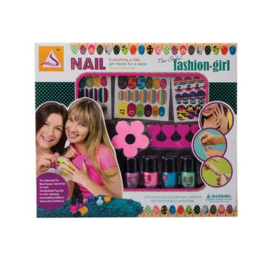 avenusa - Fashion Girls Nail Polish Gift Set with Accessories - Assorted Colours - avenu.co.za - Toy & Games