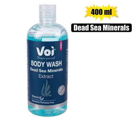 Voi 100% Natural Dead Sea Minerals Extract Body Wash 400ml Easy Seal Bottle. Great for the whole family