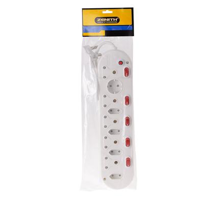 Zenith Multiplug 5x16a plus 5x2pin Adaptor with Illuminating Lights