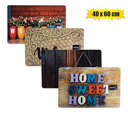 Non-Slip Outdoor/Indoor Rubber Printed Doormat 40x60cm