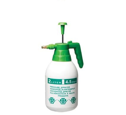 Hand Pump Pressurised Plastic Spray Bottle - Garden, Pest Control, Portable Garden Sprayer - 2 Litre