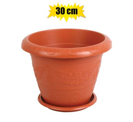 Plastic Round Planter 30 x 24cm