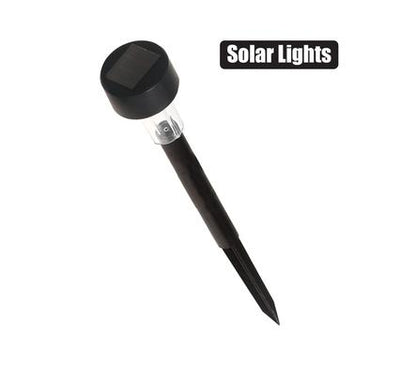 Solar Powered Plastic Garden Light - Pathways, Garden Decor - 2 Pack