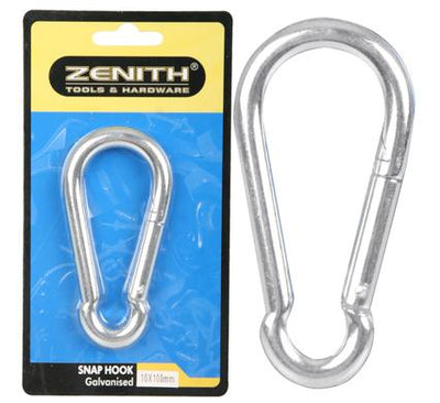 avenusa - Zenith Galvanised Snap Hooks - Attach to Rope & Chains Assorted Sizes-  1 Per Pack - avenu.co.za - Tools & Home Improvement, Garden