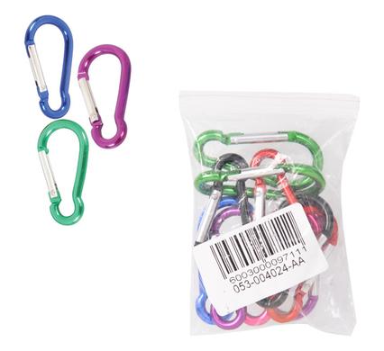 avenusa - Aluminium Snap Hooks - Attach to Rope and Cable - Bulk Pack of 10 Assorted Colours - avenu.co.za - Tools & Home Improvement, Garden