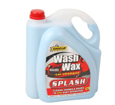 avenusa - Shield Splash Car wash Shampoo - Cleans, Shines and Waxes - Car, Motorbike, Boat - 5 Litre - avenu.co.za - Automotive
