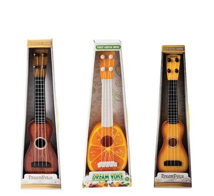 Dream Voice Classical Musical 4 String Guitar - 37cm, Mini Toy For Kids