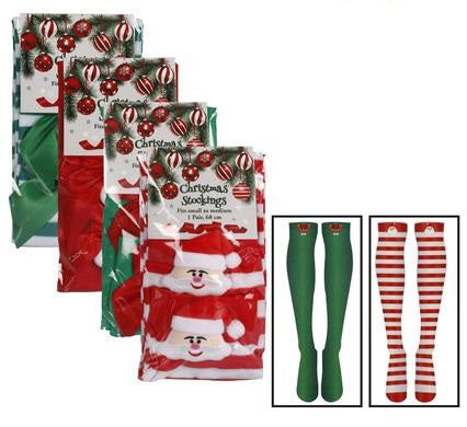 Festive Christmas Stockings 68cm Dress Up Fancy Christmas Occasion