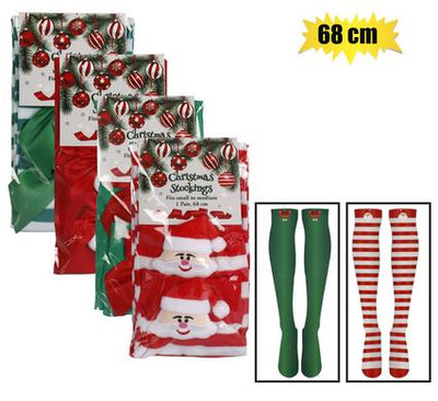 Festive Christmas Stockings 68cm Dress Up Fancy Christmas Occasion